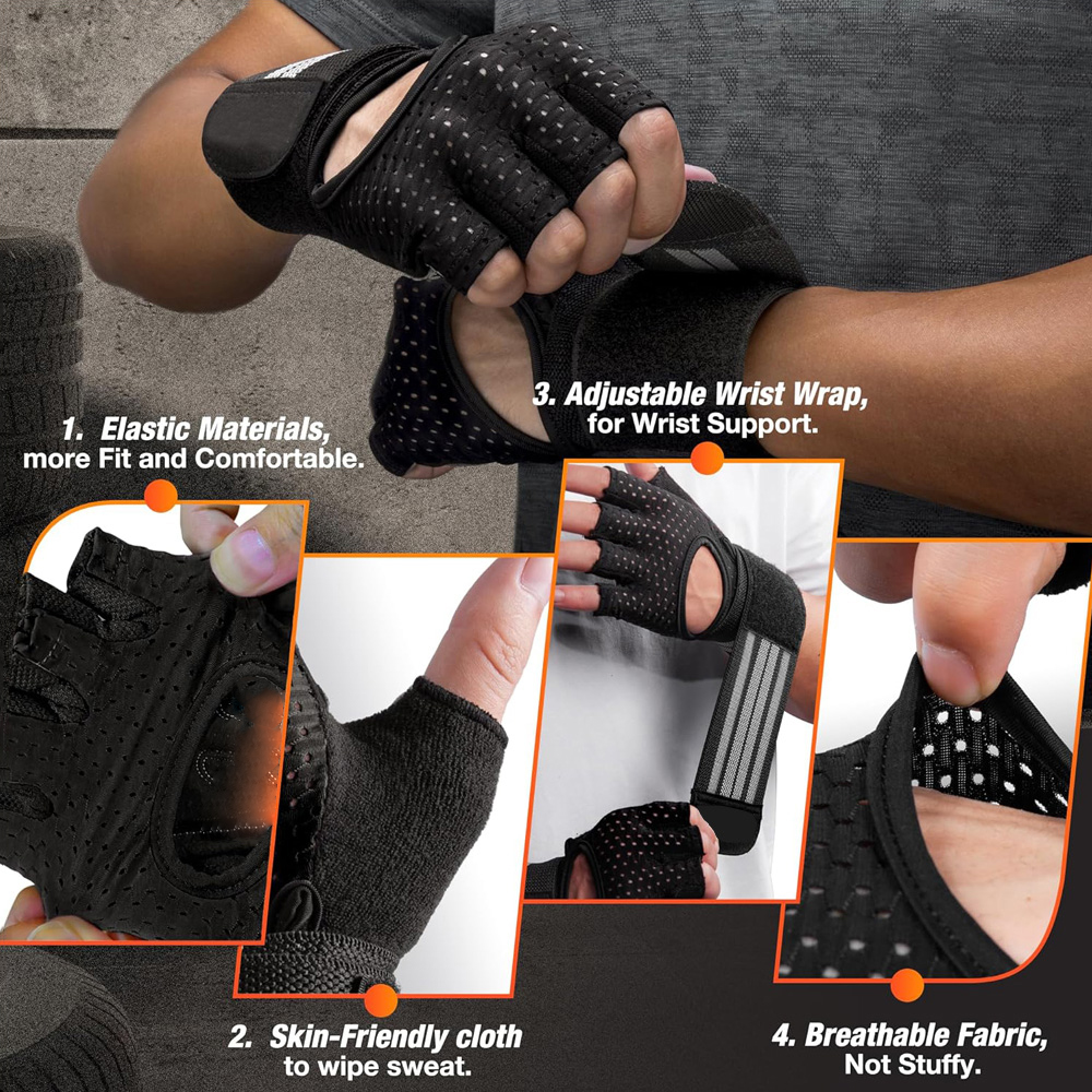 Fitness Gloves with Wrist Supp - مراجعة Crossfit Gear For Men وسعره