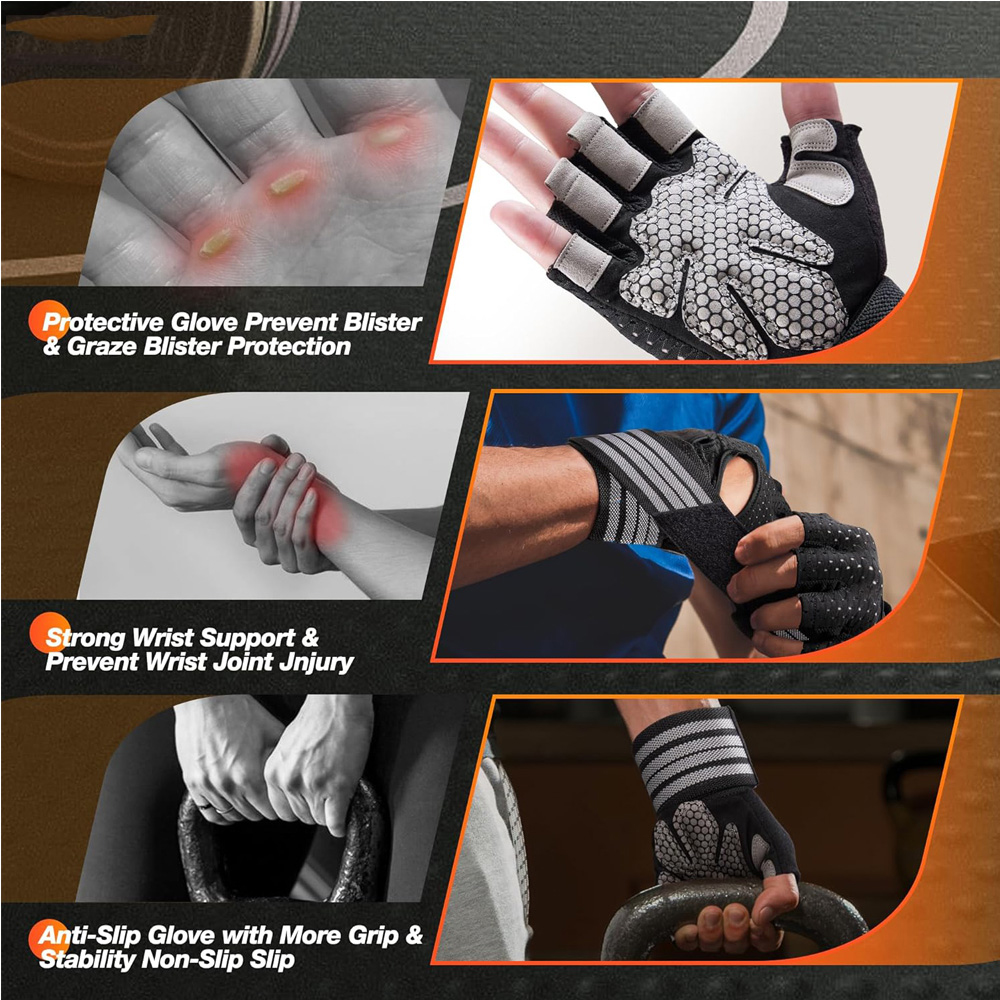 Fitness Gloves with Wrist Supp - مراجعة Crossfit Gear For Men وسعره
