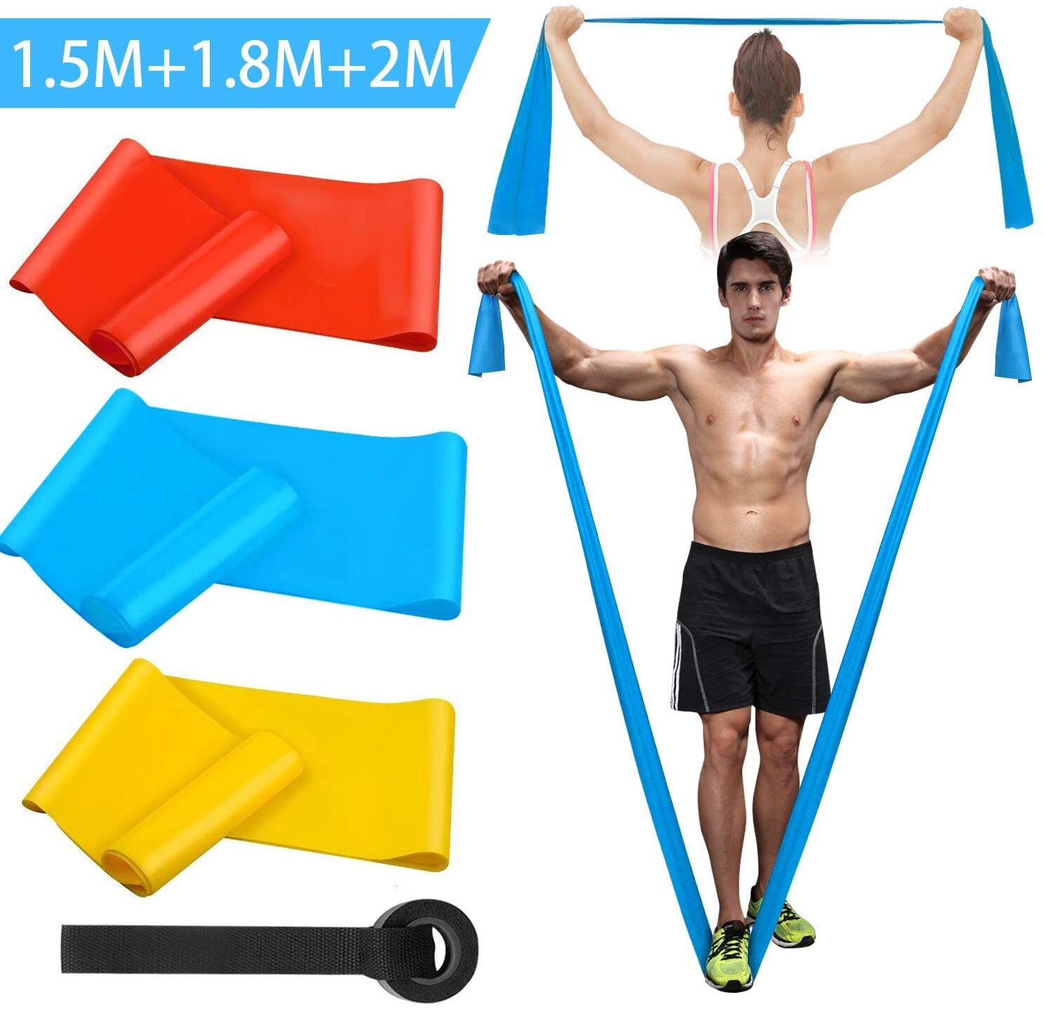 Elastic Fitness Bands 3Pcs Res - مراجعة Crossfit Equipment وسعره