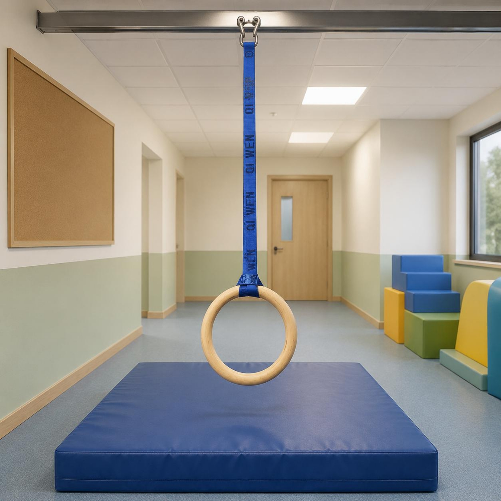 Wooden Gym Rings Woven Strappi - مراجعة Gymnastic Ring Wood وسعره
