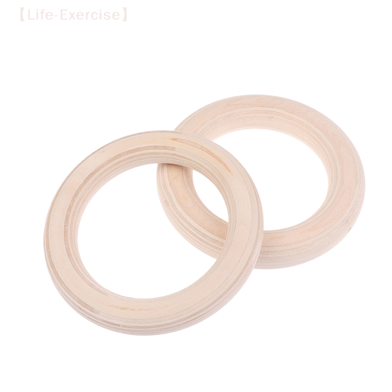 2Pcs/Pairs Wooden Ring Portabl - مراجعة Gymnastic Ring Wood وسعره