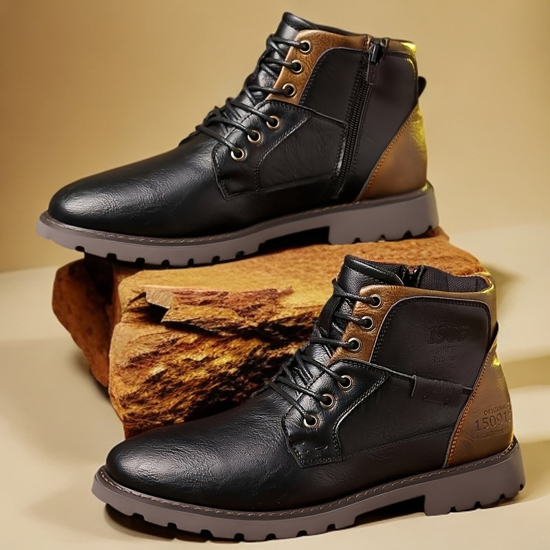 Leather Men Ankle Boots Plus S - مراجعة Crossfit Outdoor وسعره