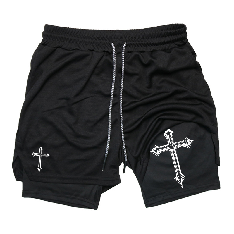 Cross Print 2-in-1 Workout Run - مراجعة Crossfit Gear For Men وسعره