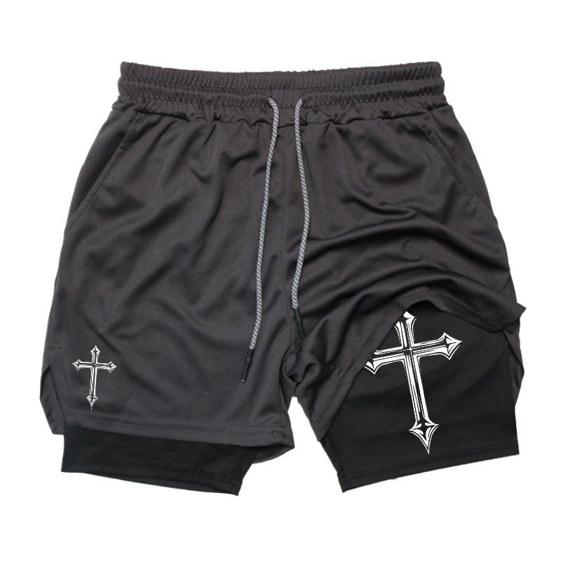 Cross Print 2-in-1 Workout Run - مراجعة Crossfit Gear For Men وسعره