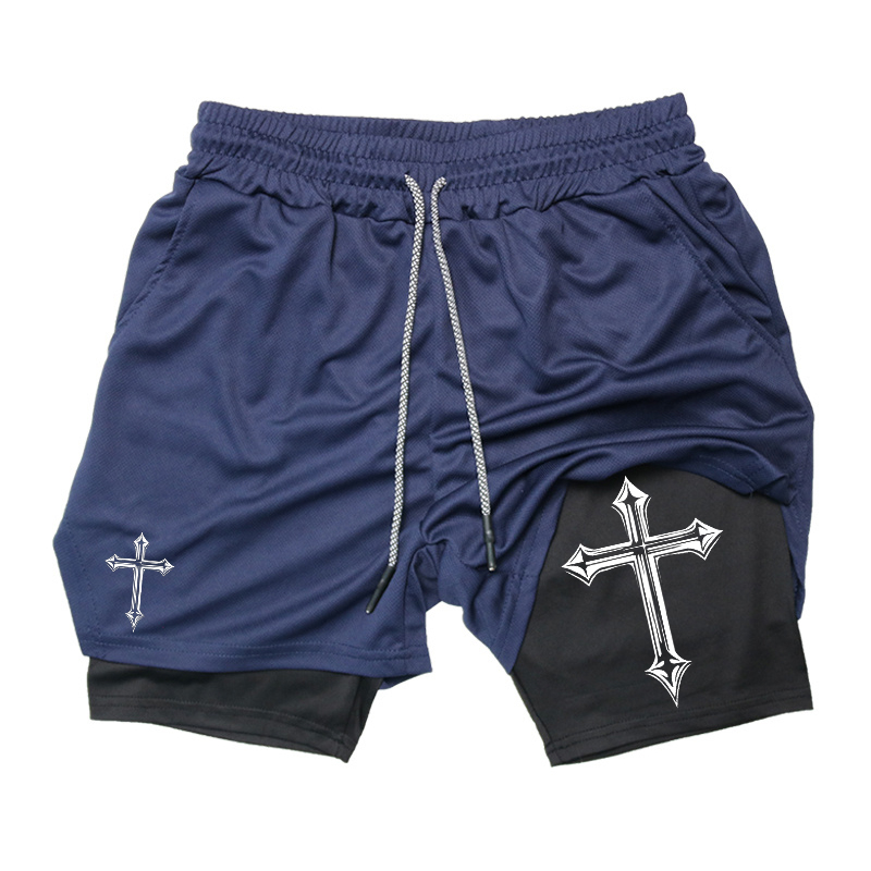 Cross Print 2-in-1 Workout Run - مراجعة Crossfit Gear For Men وسعره