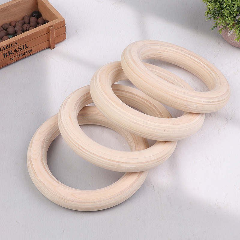 2Pcs/Pairs Portable Crossfit G - مراجعة Gymnastic Ring Wood وسعره