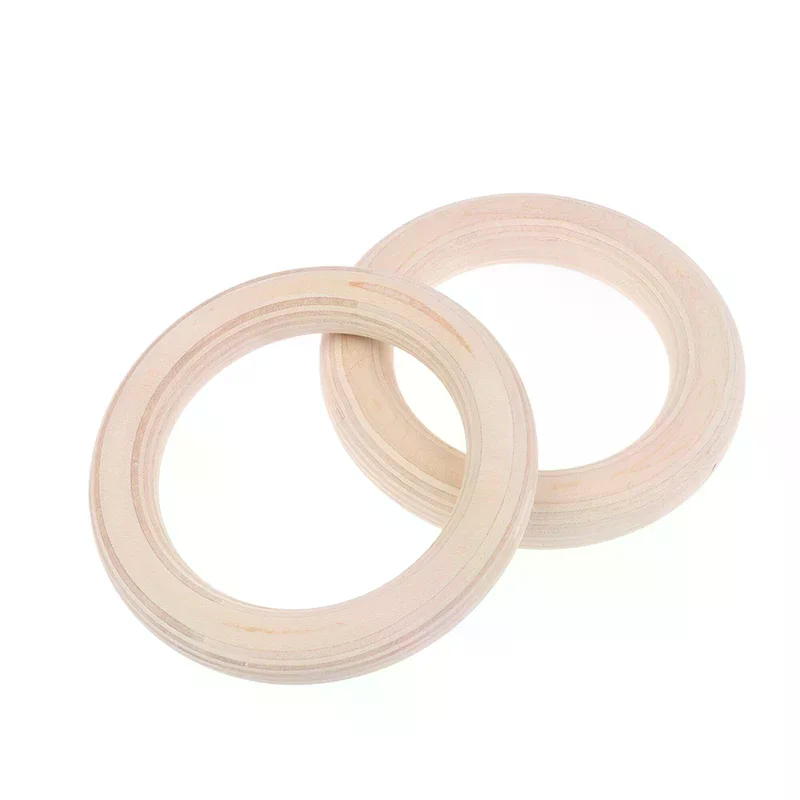 2Pcs/Pairs Wooden Ring Portabl - مراجعة Gymnastic Ring Wood وسعره