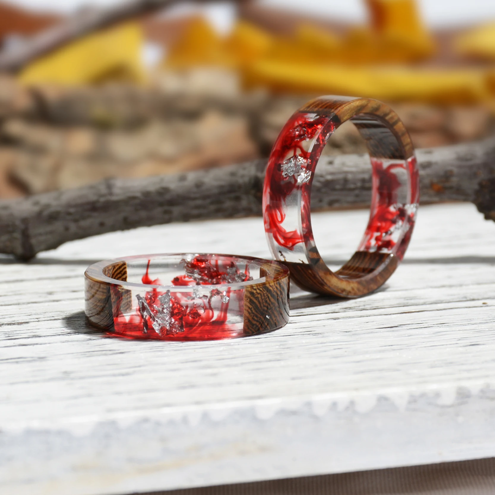 Wood Resin Ring Transparent Ep - مراجعة Gymnastic Ring Wood وسعره