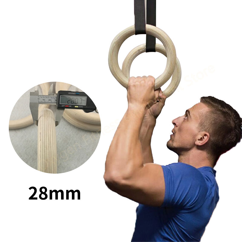 28mm Birch Gymnastics Rings Wi - مراجعة Gymnastic Ring Wood وسعره
