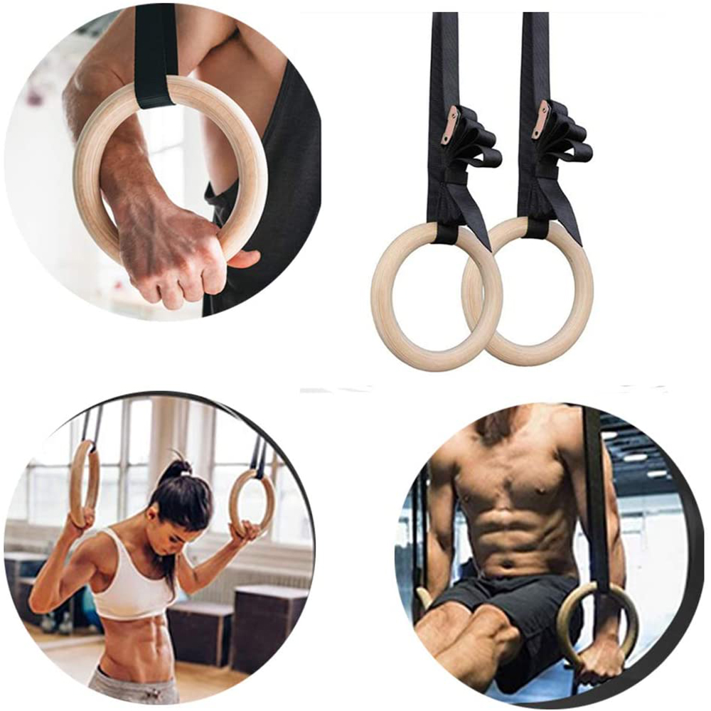 28/32MM Fitness Wooden Gymnast - مراجعة Gymnastic Ring Wood وسعره
