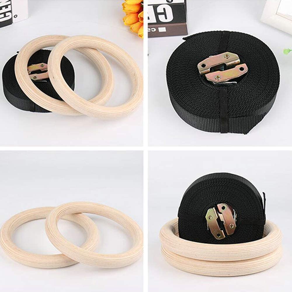 28/32MM Fitness Wooden Gymnast - مراجعة Gymnastic Ring Wood وسعره