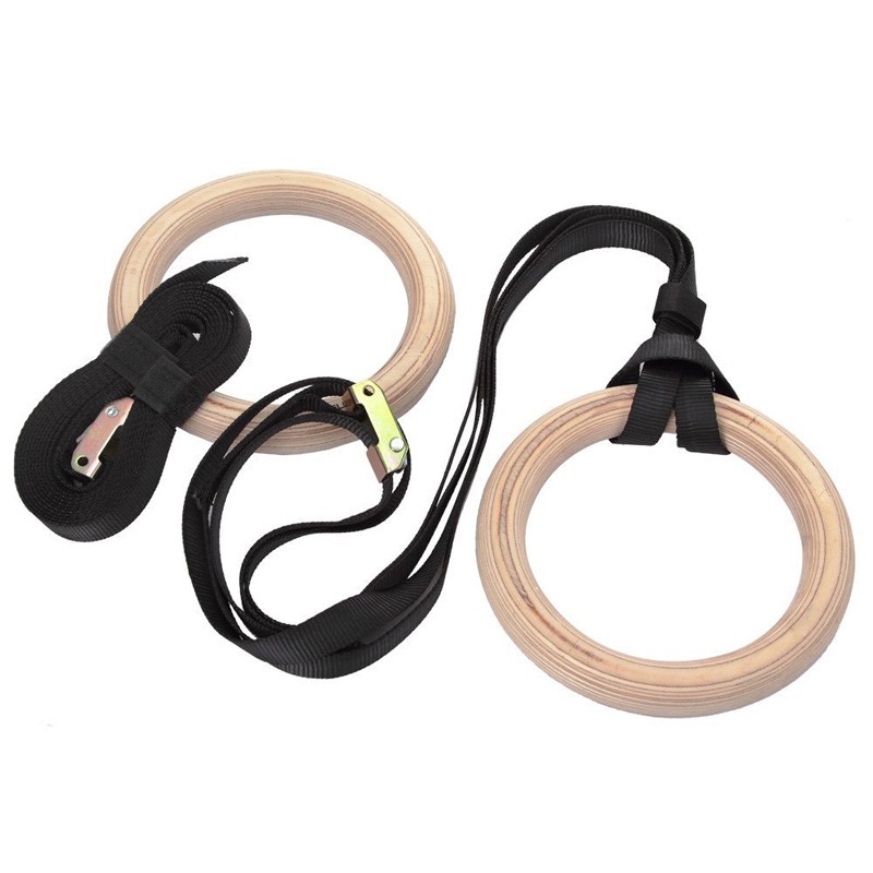 Fitness Gymnastic Rings with A - مراجعة Gymnastic Ring Wood وسعره