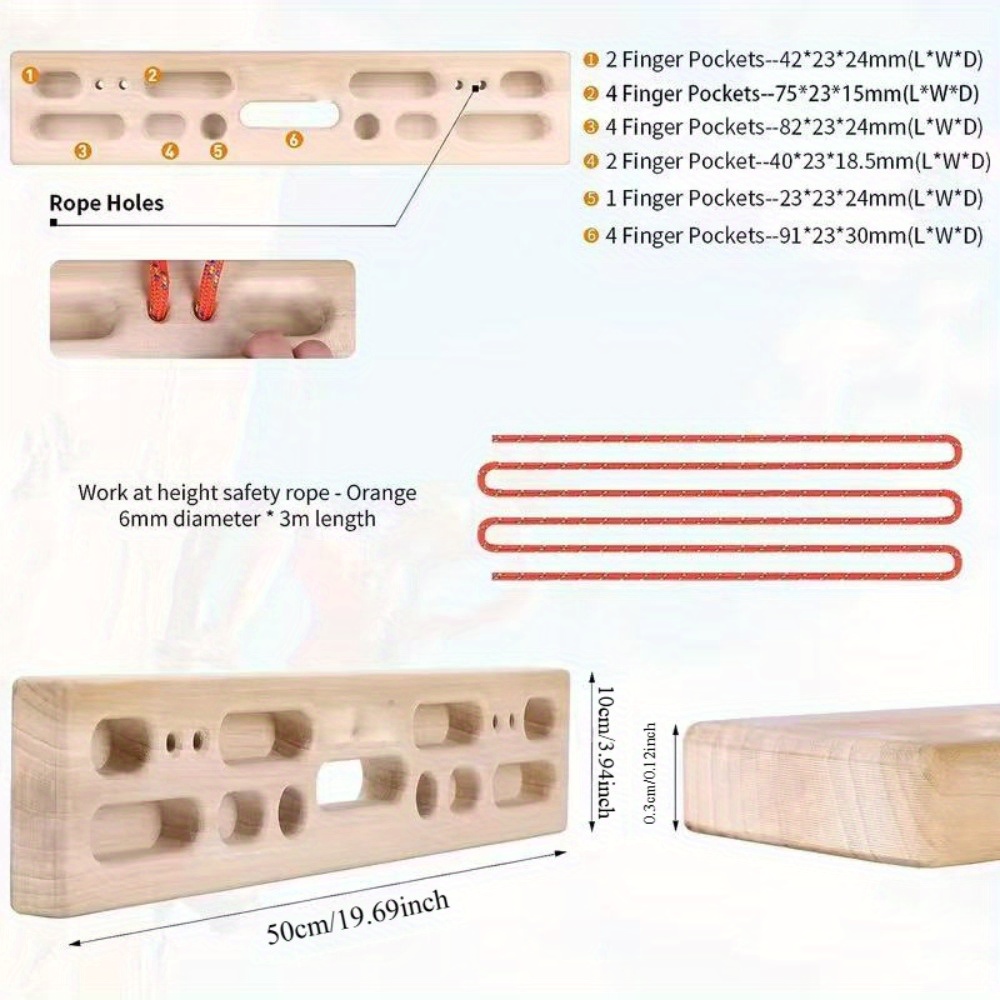 New Wooden Climbing Wall Set—H - مراجعة Gymnastic Ring Wood وسعره