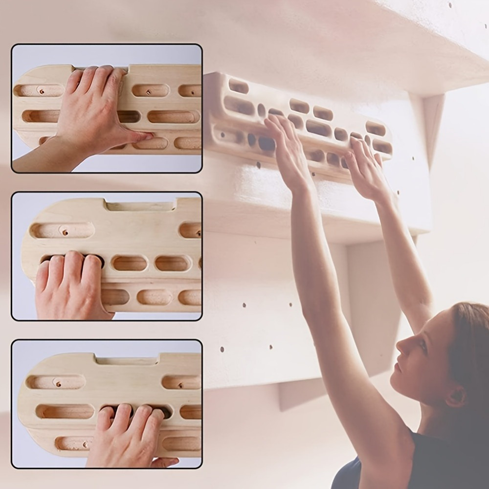 New Wooden Climbing Wall Set—H - مراجعة Gymnastic Ring Wood وسعره