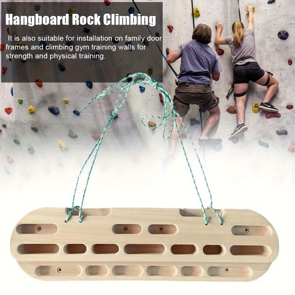 New Wooden Climbing Wall Set—H - مراجعة Gymnastic Ring Wood وسعره