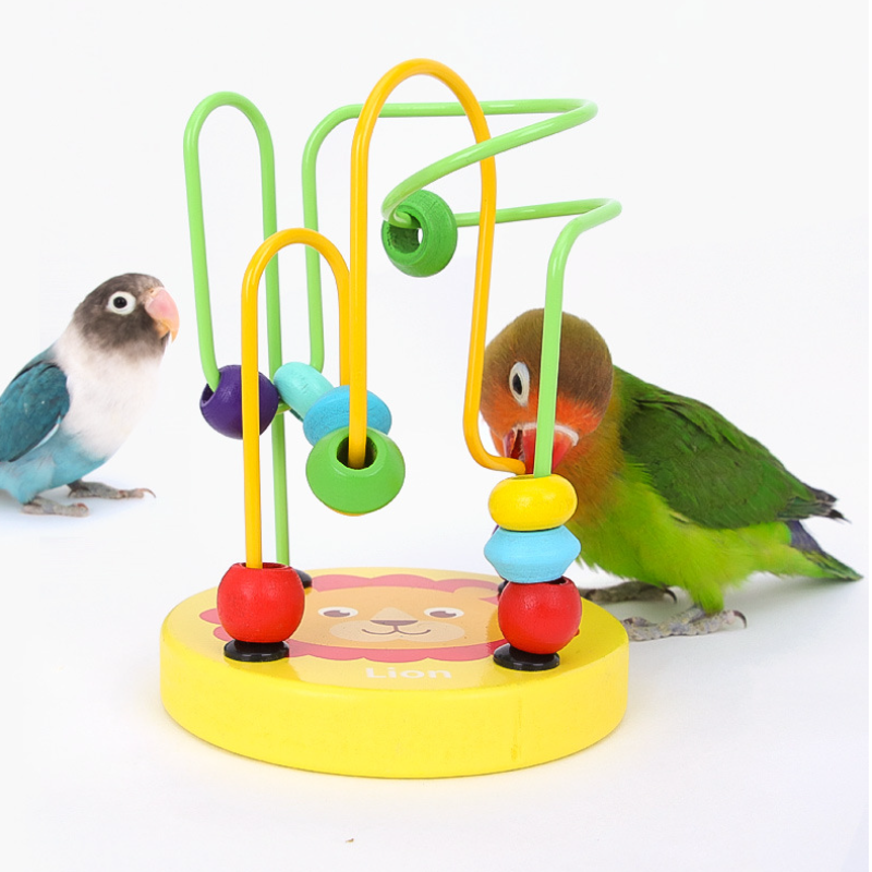 Bird Training Toy Supplies Lov - مراجعة Gymnastic Ring Wood وسعره