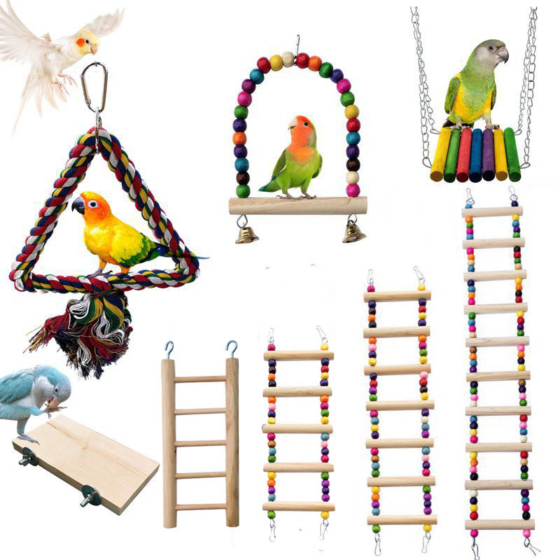 Wooden Bird Toys Small Parrot  - مراجعة Gymnastic Ring Wood وسعره