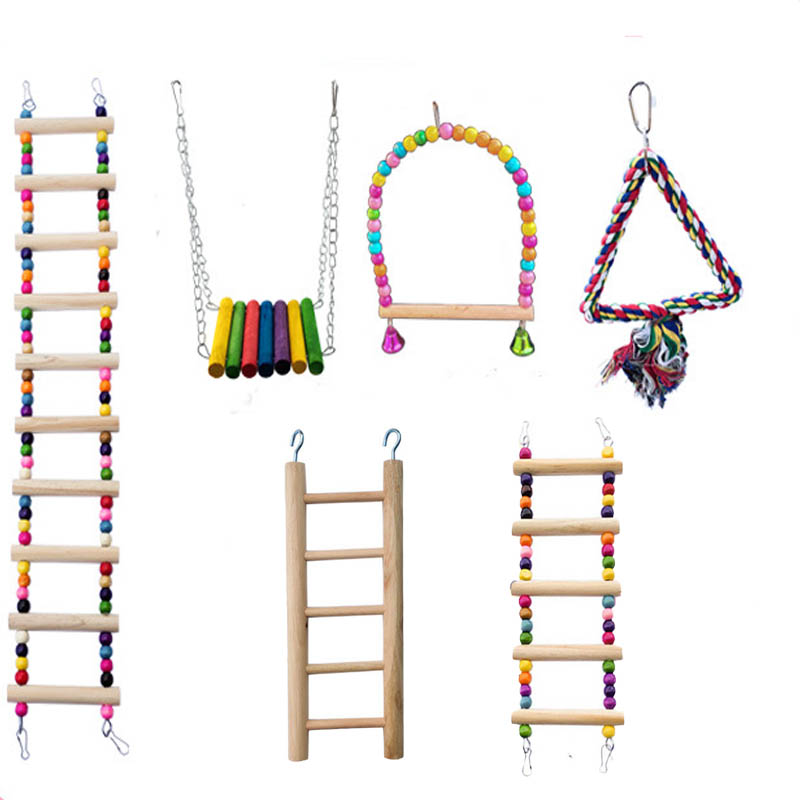 Wooden Bird Toys Small Parrot  - مراجعة Gymnastic Ring Wood وسعره