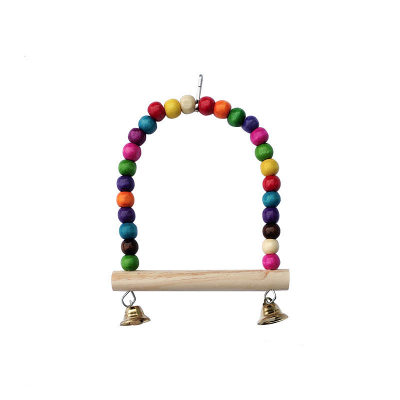Wooden Bird Toys Small Parrot  - مراجعة Gymnastic Ring Wood وسعره