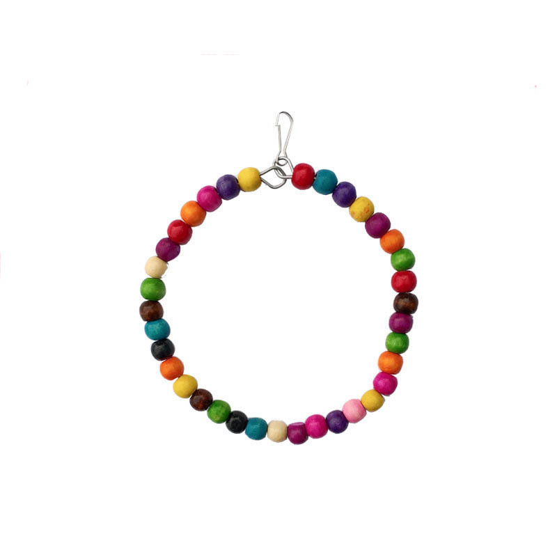Wooden Bird Toys Small Parrot  - مراجعة Gymnastic Ring Wood وسعره