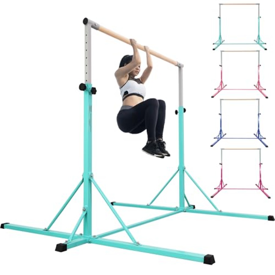 Gymnastics Bar for home gym tr - مراجعة Gymnastic Ring Wood وسعره
