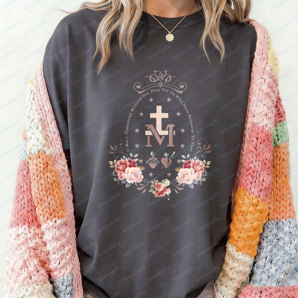 Floral Marian Cross T-Shirt Ca - مراجعة Crossfit Event وسعره