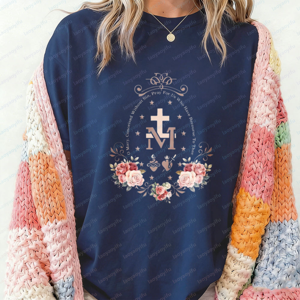 Floral Marian Cross T-Shirt Ca - مراجعة Crossfit Event وسعره