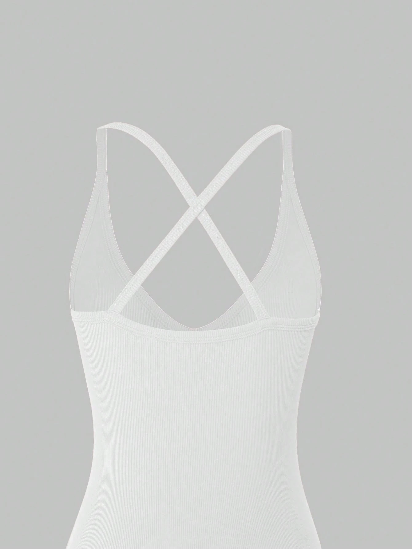 White V-Neck Stretch Knit Midi - مراجعة Crossfit Event وسعره