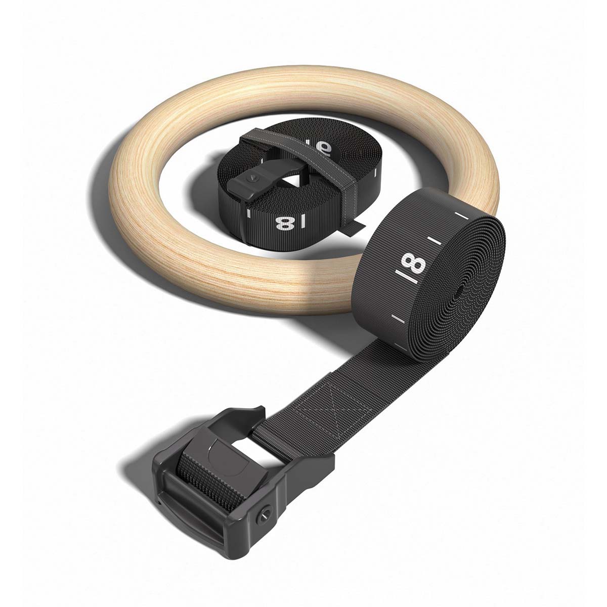 Adjustable Wood Gymnastics Rin - مراجعة Gymnastic Ring Wood وسعره
